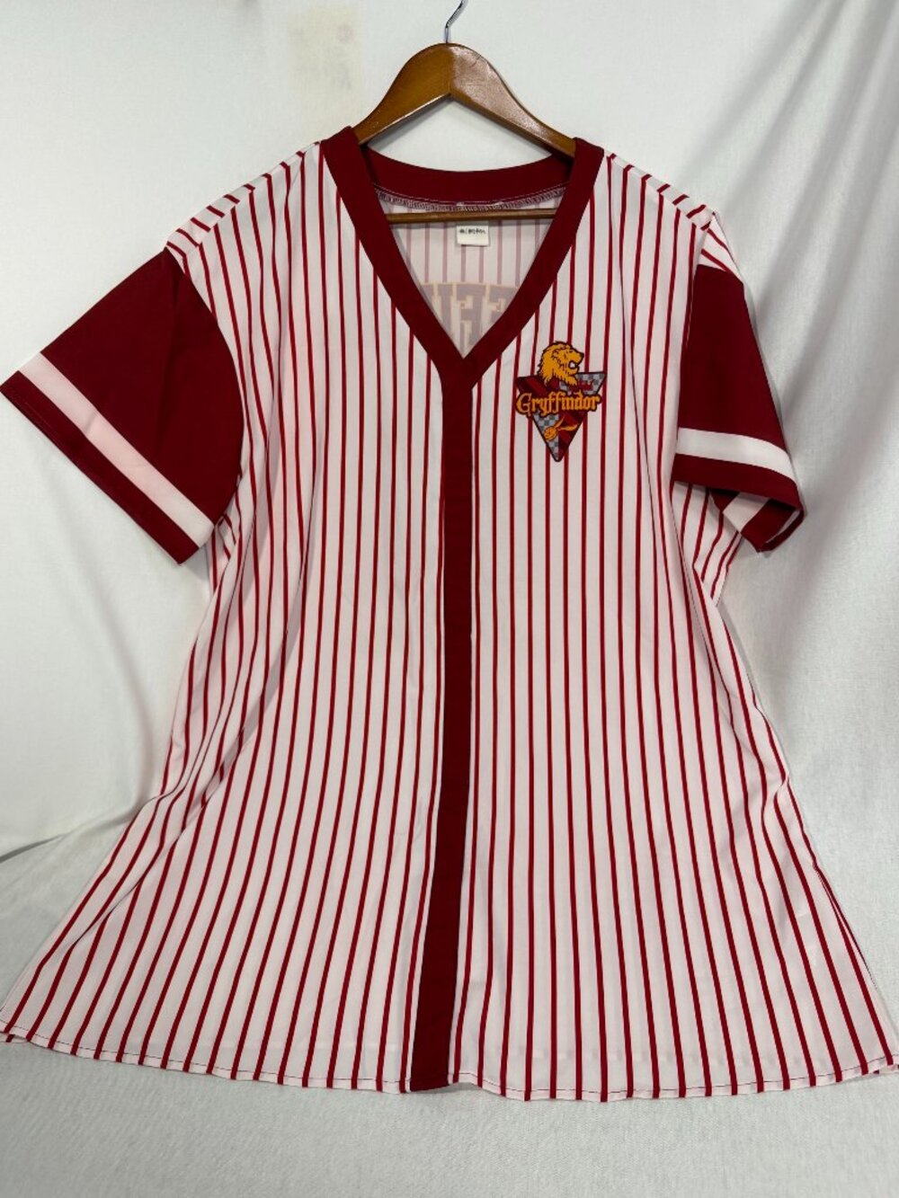 Harry Potter Wizarding World Gryffindor Baseball Jersey Sleep Dress / Nightgown